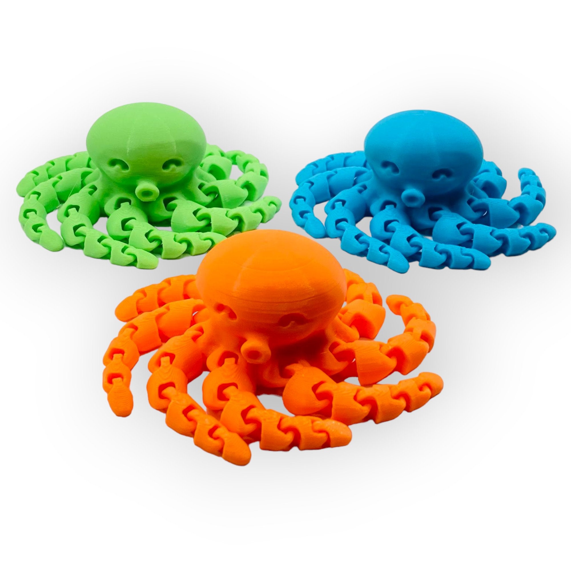 3D Printed Octopus Fidget Toy: Articulated Desk Decor