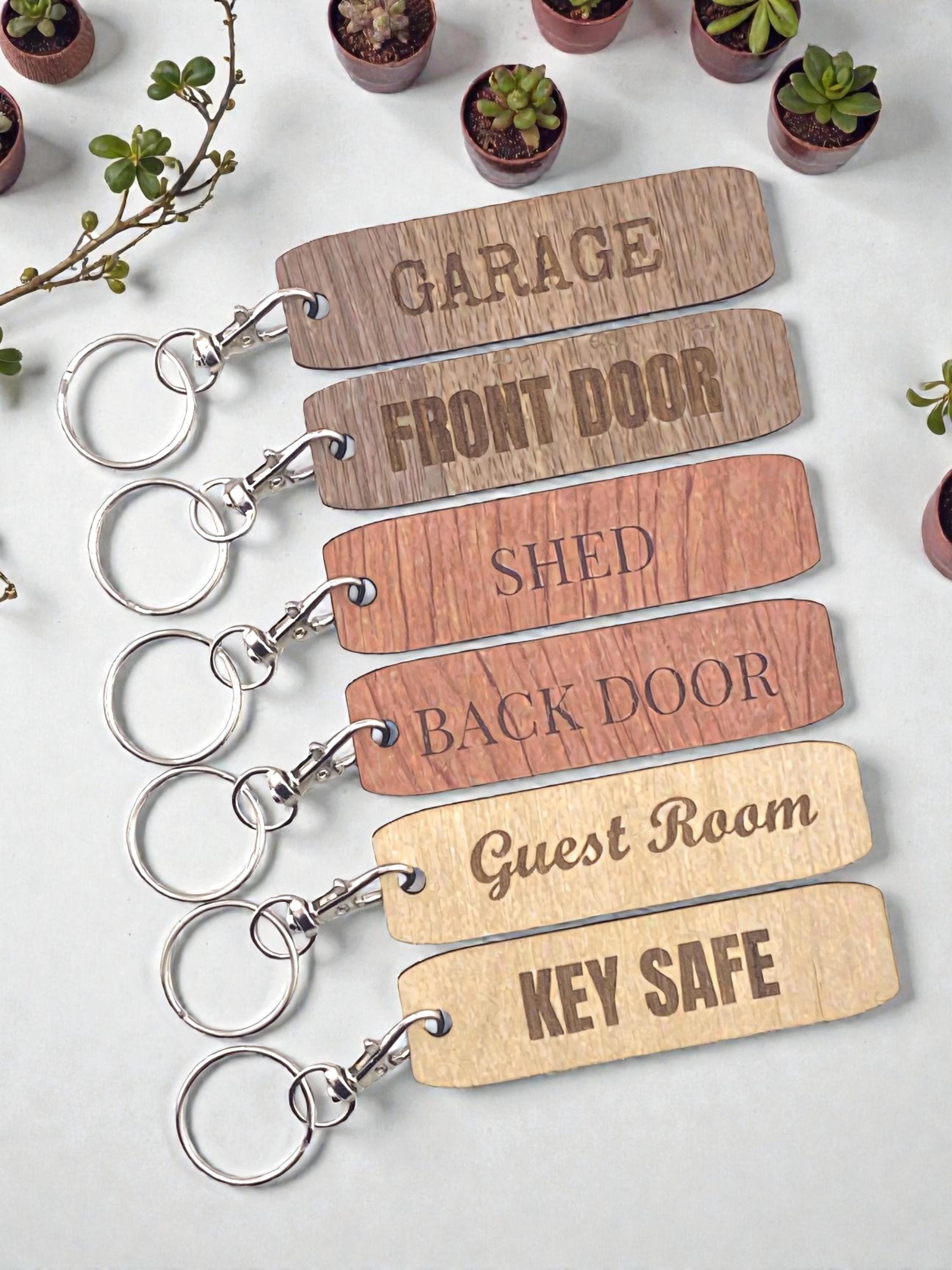 Personalized Engraved Wooden Keychain